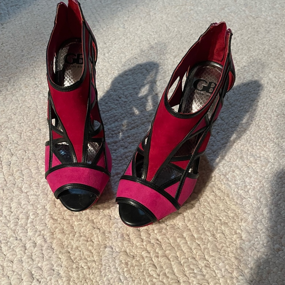 GB size 8.5 suede fun shoes.  Worn once.  Excellent condition.
